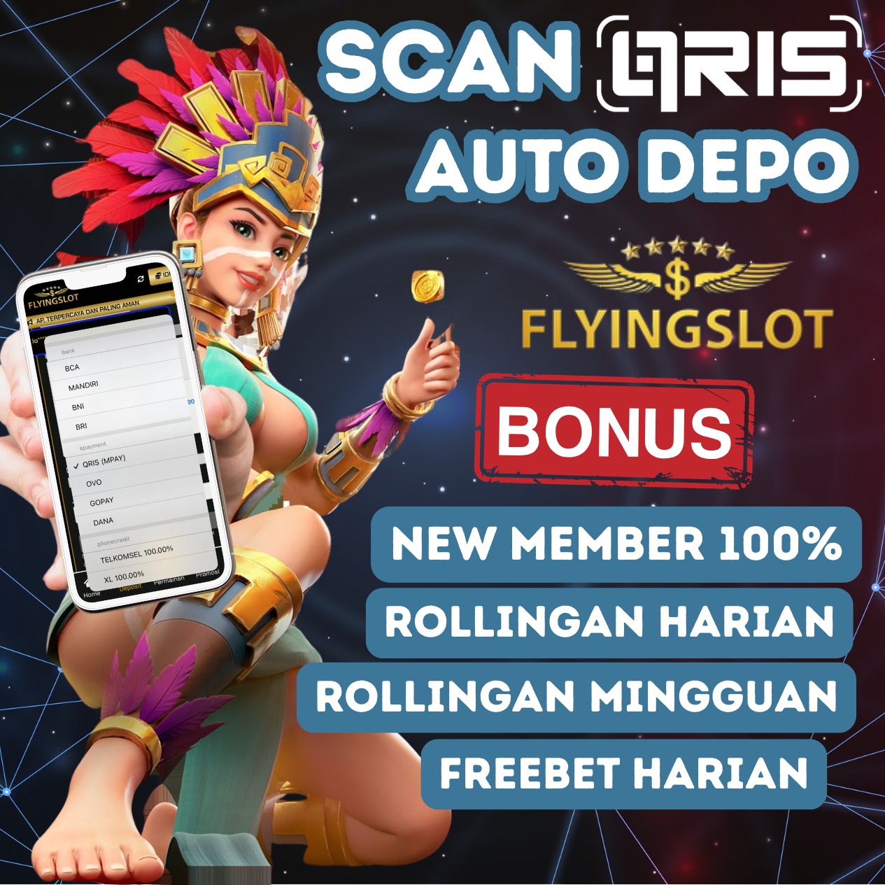 FLYINGSLOT | Situs Banjir Super Bonus Tanpa Batas Asli Indonesia